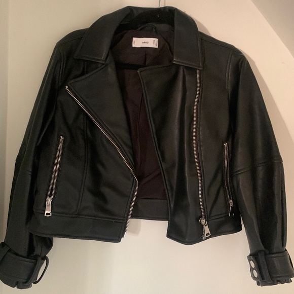 Mango Faux Leather Jacket - Picture 1 of 2